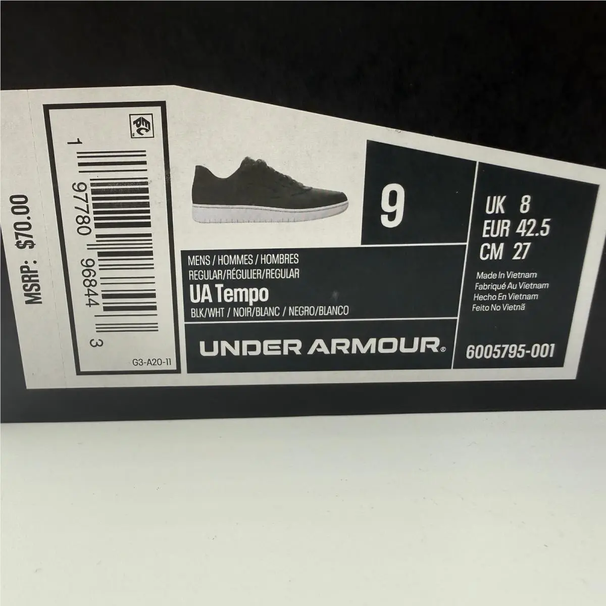 Under Armour shoes - UA Tempo - Tempo - Black 0