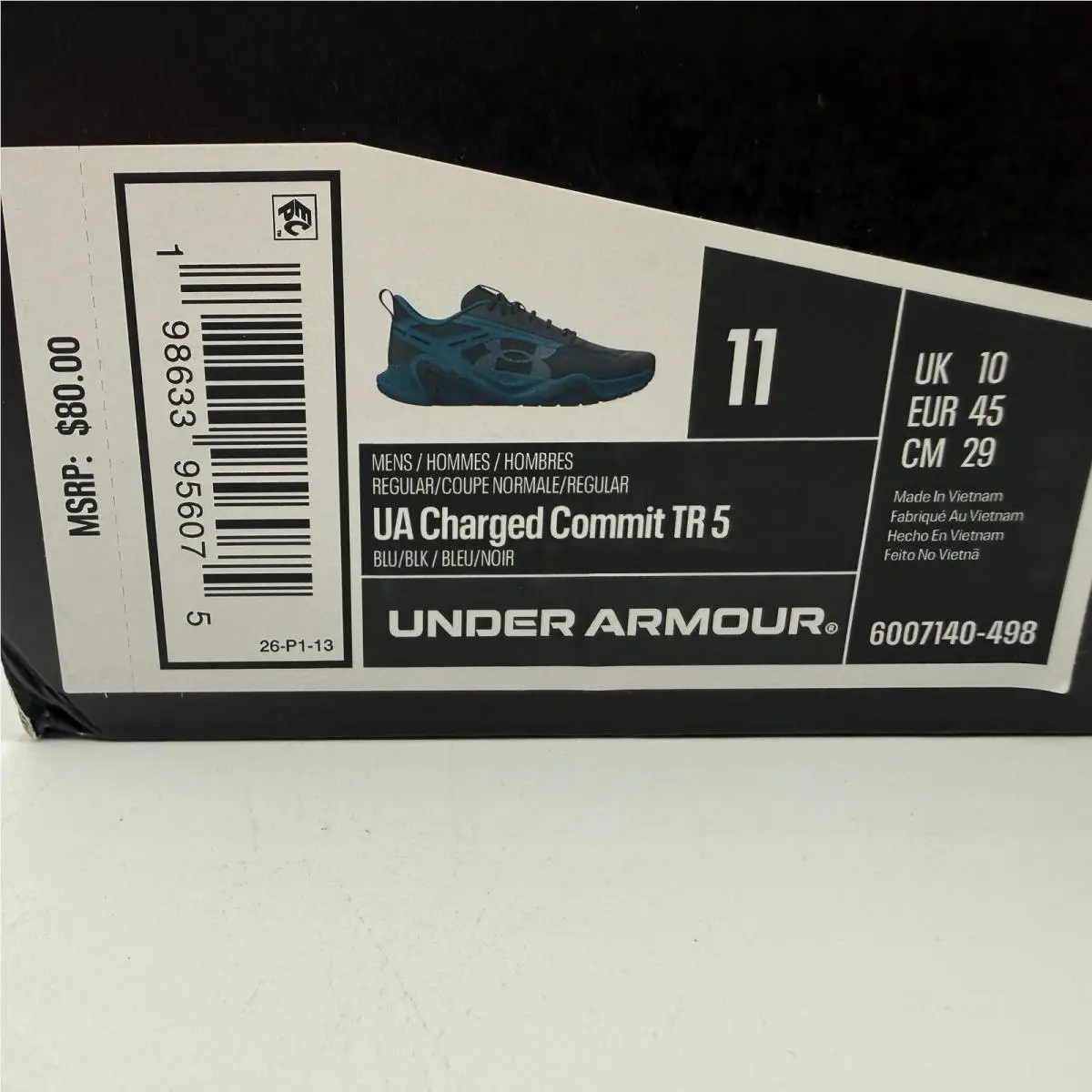 Under Armour shoes - Under Armour Charged Commit TR 5 - Blue 0