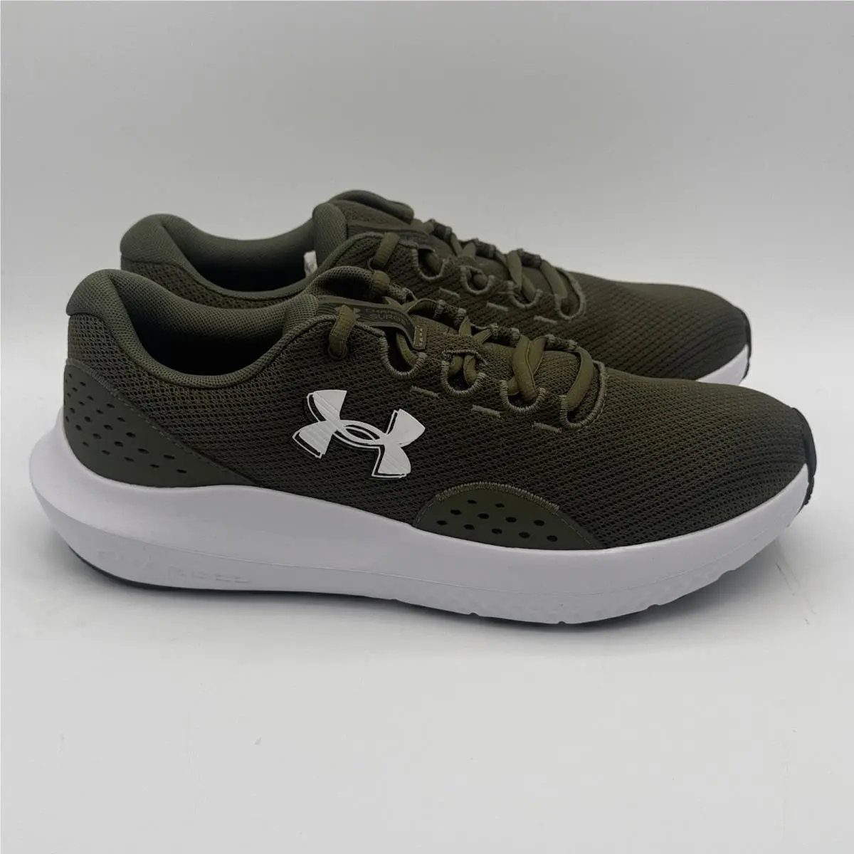 Under Armour Charged Surge 4 Shoes Mens Size 10.5 Green Running 3027000-301