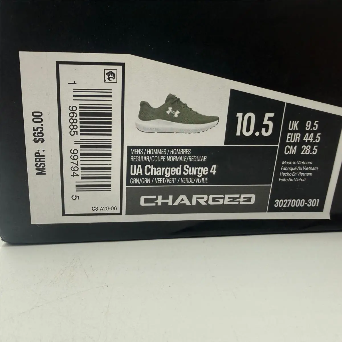 Under Armour shoes - Charged Surge 4 - Charged Surge - Green 0