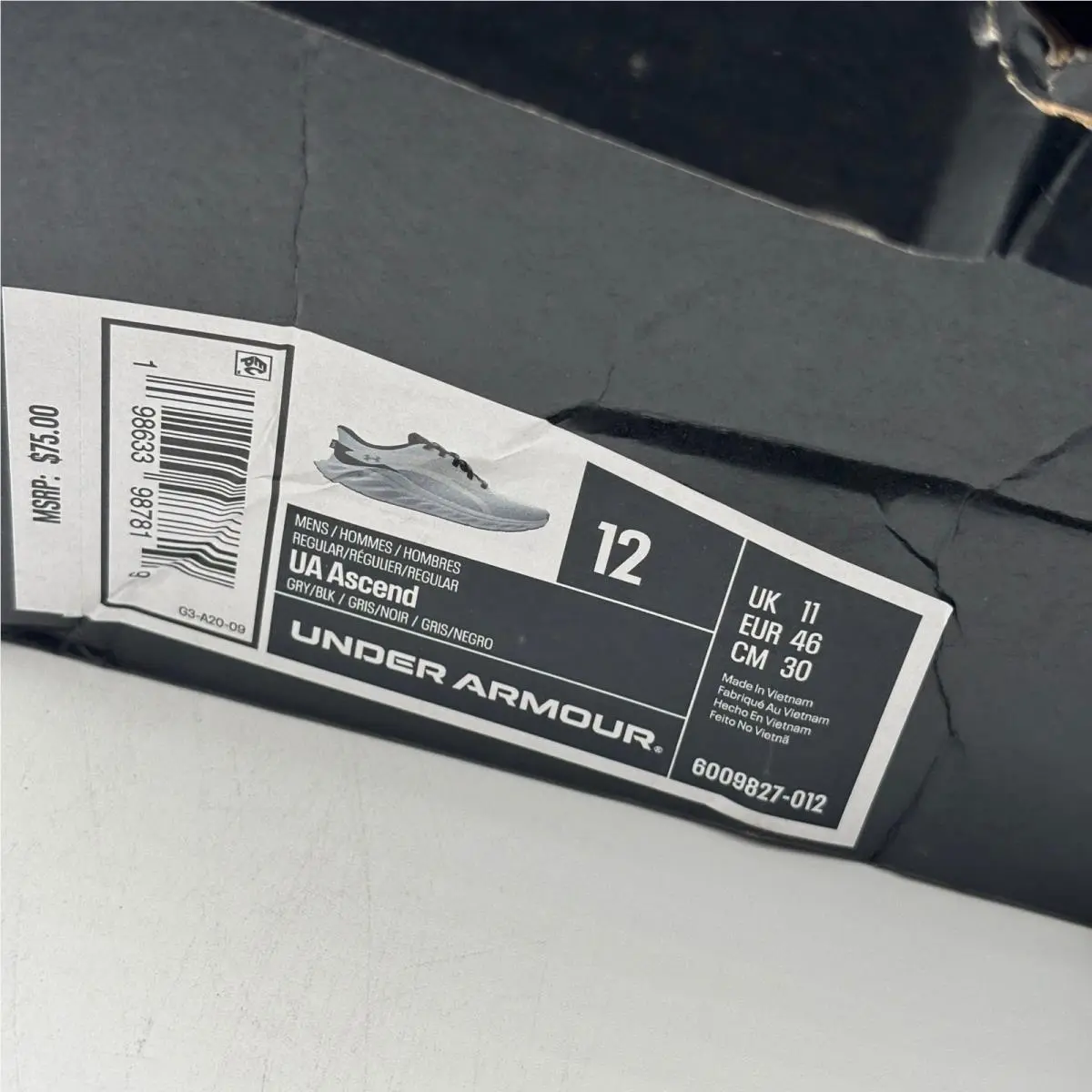 Under Armour shoes - UA Ascend - Ascend - Gray 1