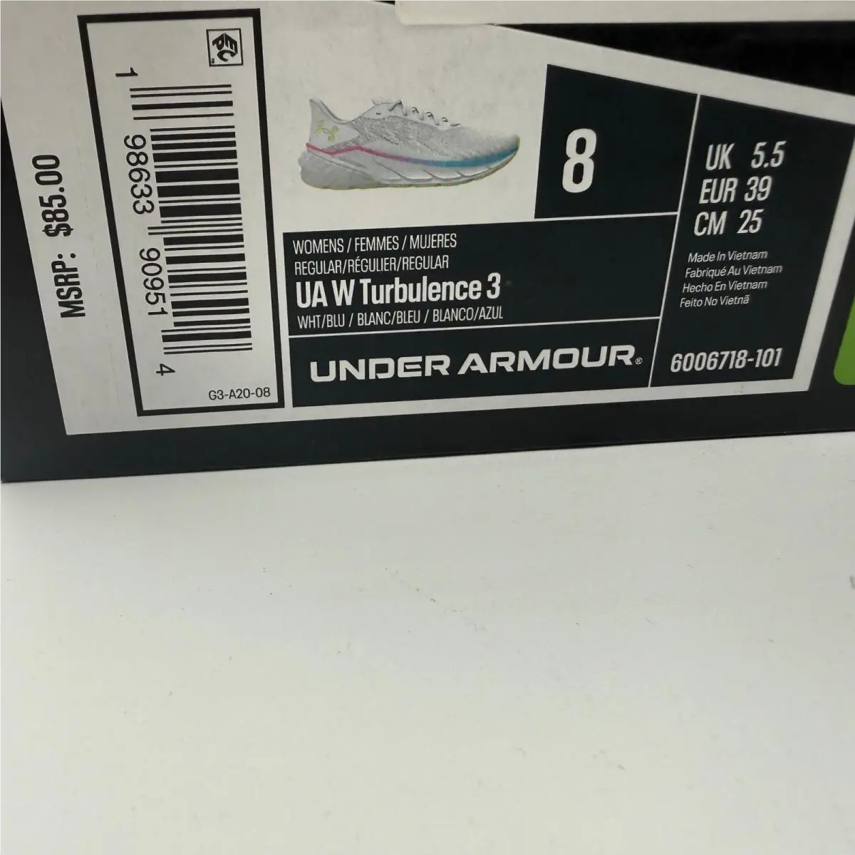 Under Armour shoes - UA W Turbulence 3 - Turbulence - Multicolor 0
