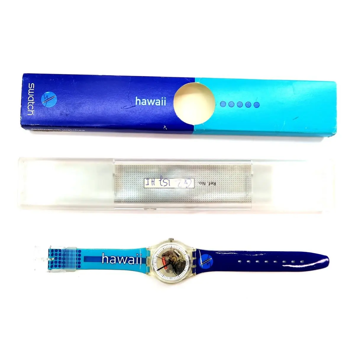 Swatch Watch Destination Hawaii GK209E with Case Papers 1995 Battery