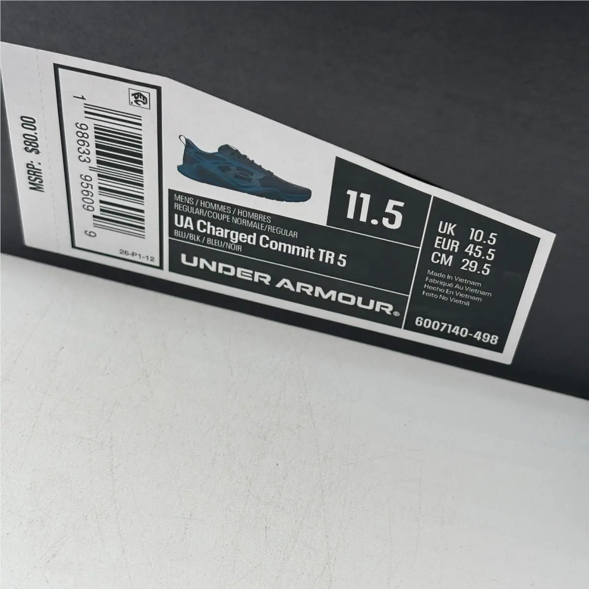 Under Armour shoes - Under Armour Charged Commit TR 5 - Blue 0