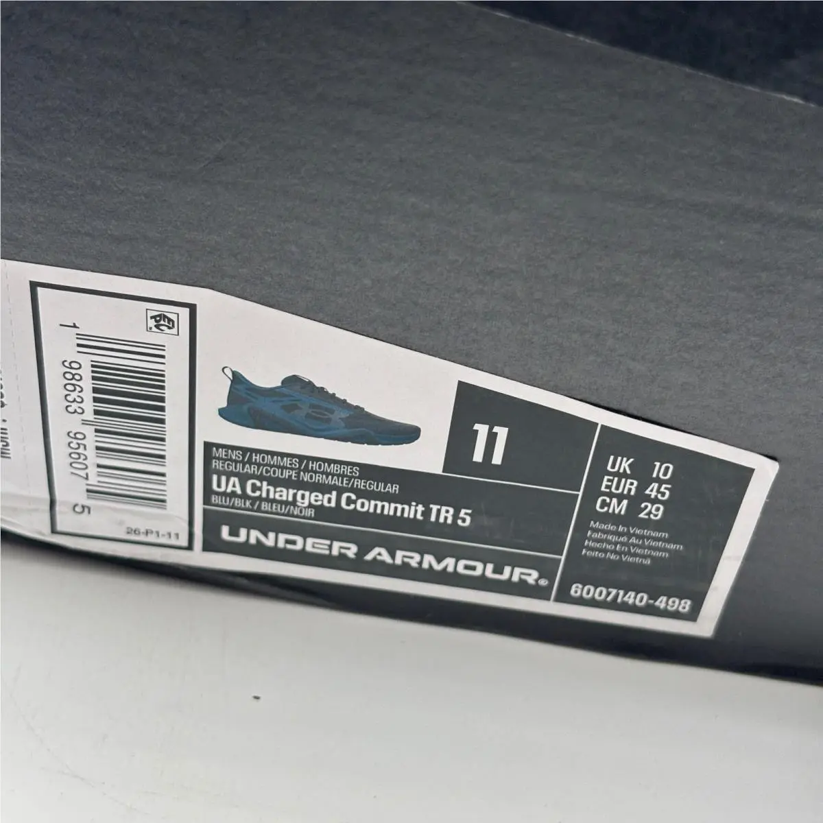 Under Armour shoes - UA Charged Commit TR 5 - Blue 0