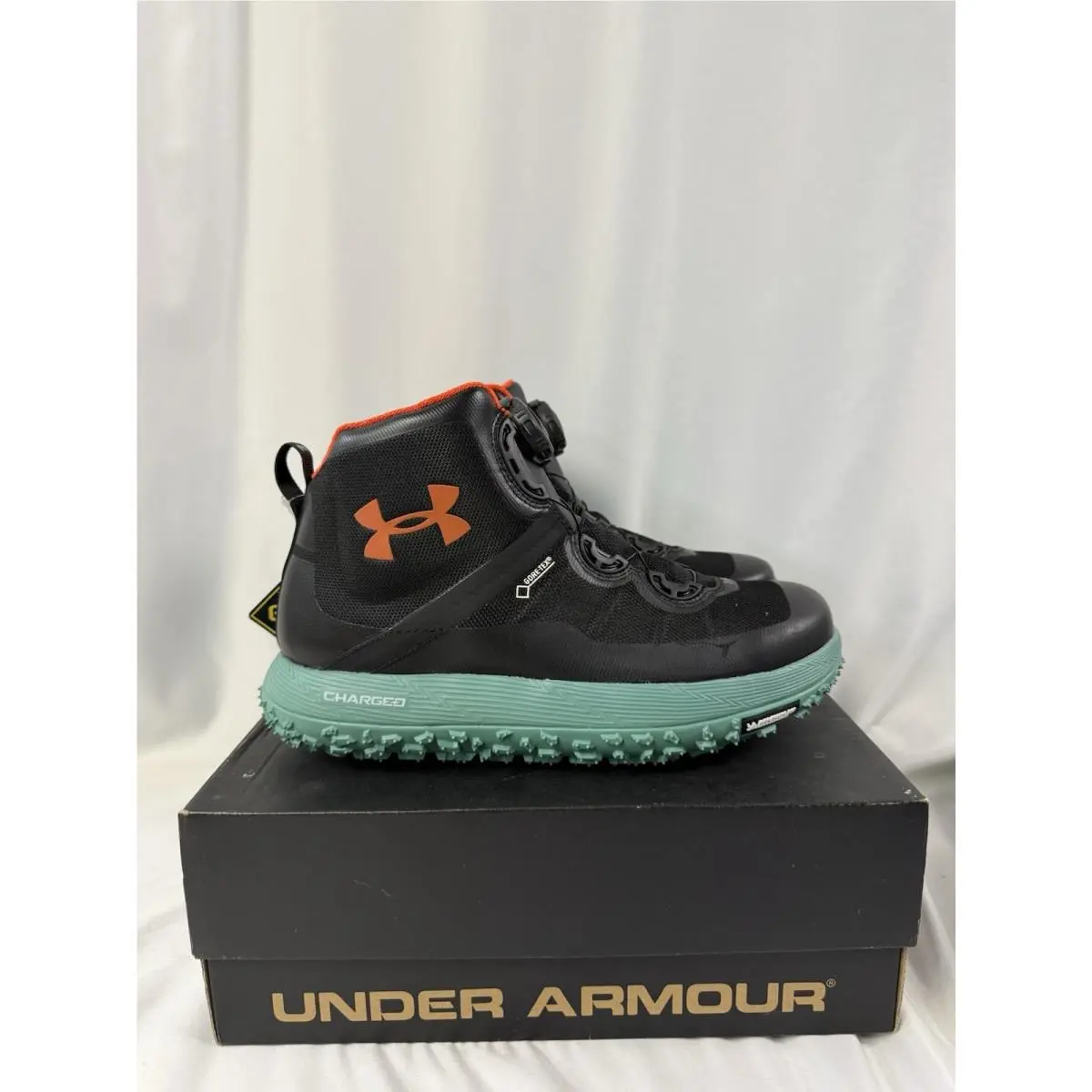 Under Armour Fat Tire Boa Gtx Hiking Boots Gore-tex 1262064-029 Mens Sz 9.5