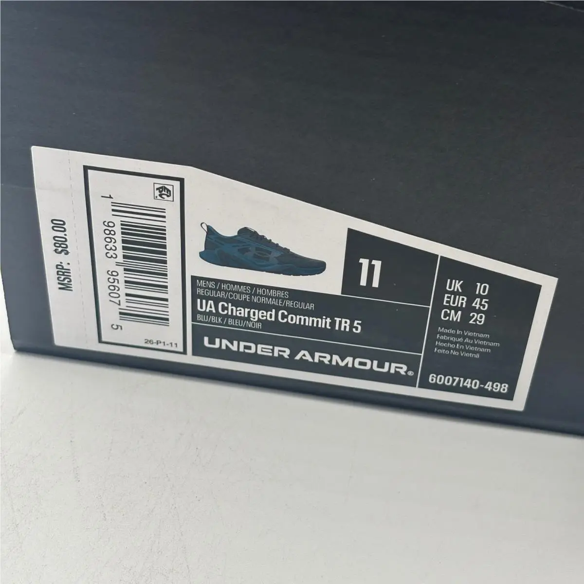 Under Armour shoes - Charged Commit TR 5 - Charged Commit - Blue 0