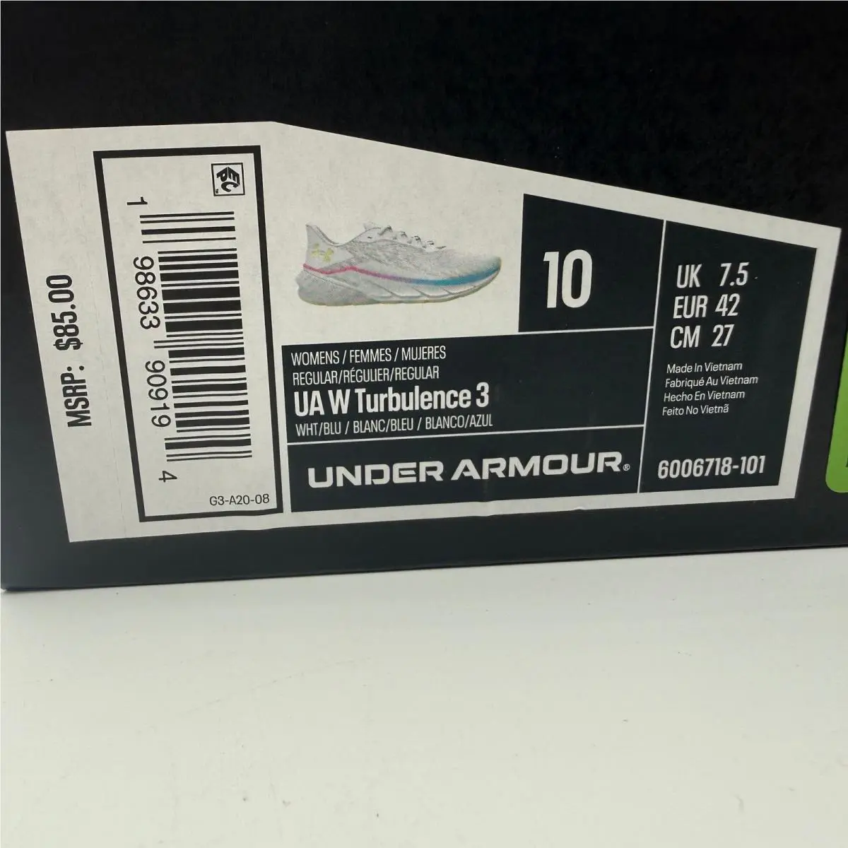 Under Armour shoes - UA W Turbulence 3 - Turbulence - White 0