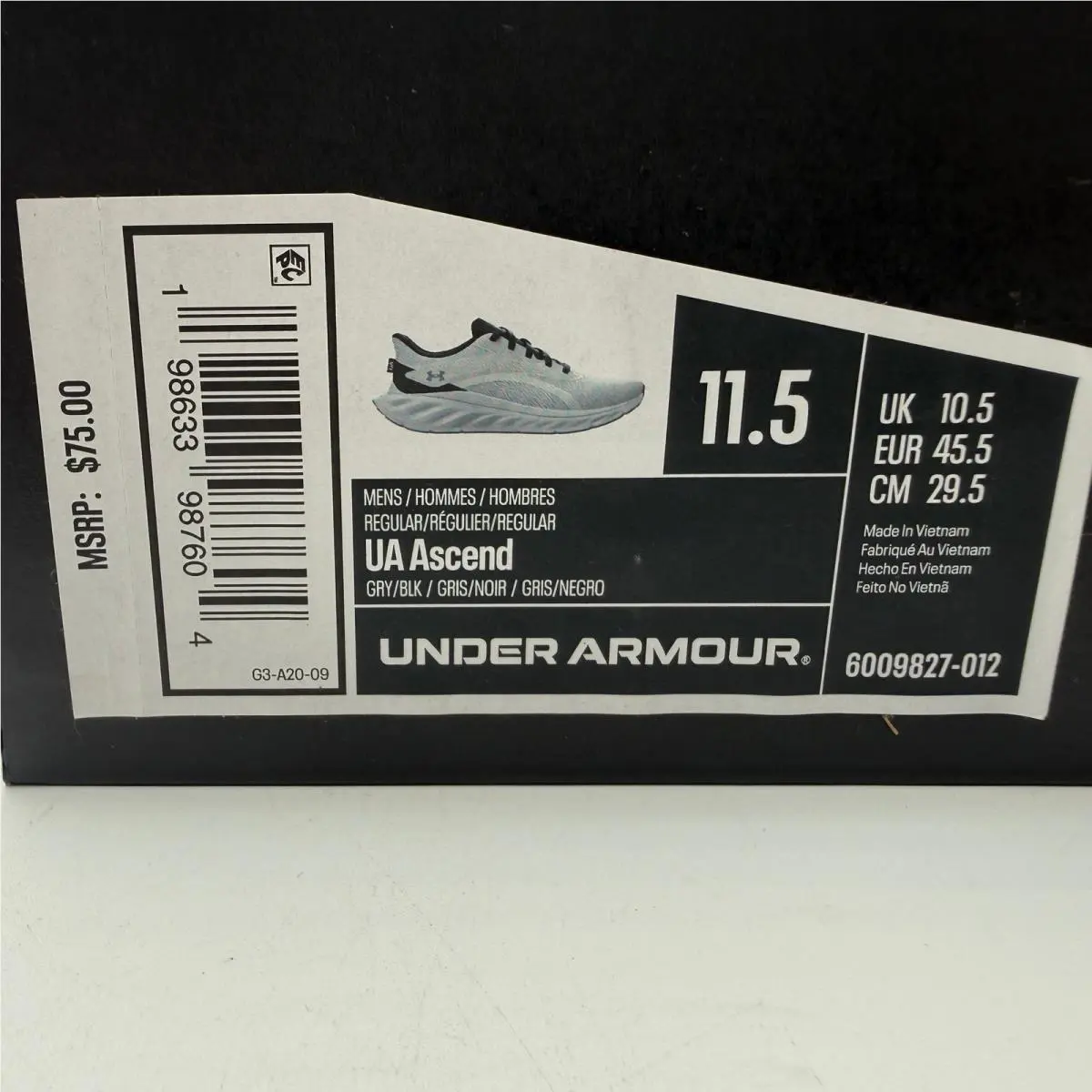 Under Armour shoes - UA Ascend - Ascend - Gray 0