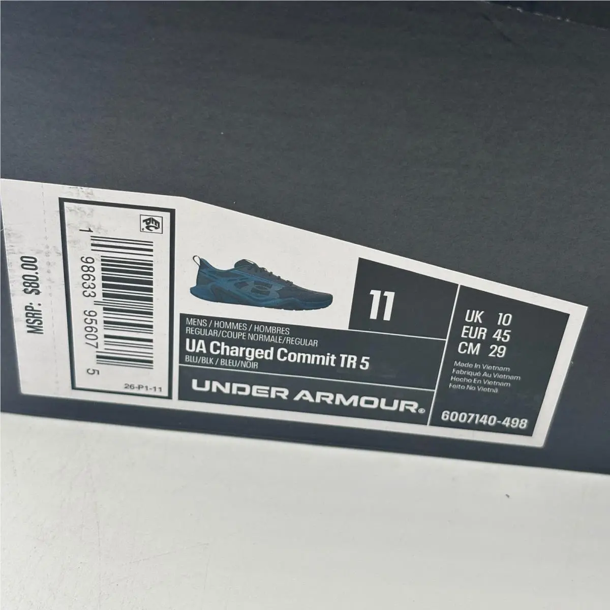 Under Armour shoes - Charged Commit TR 5 - Charged Commit - Blue 0