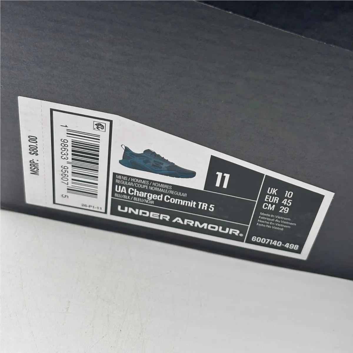 Under Armour shoes - UA Charged Commit TR 5 - Blue 0