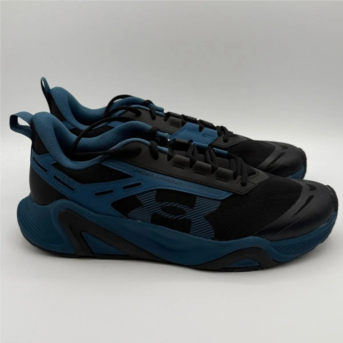 Under Armour Charged Commit TR 5 Shoes Men Size 12 Blue Black 3026606-401