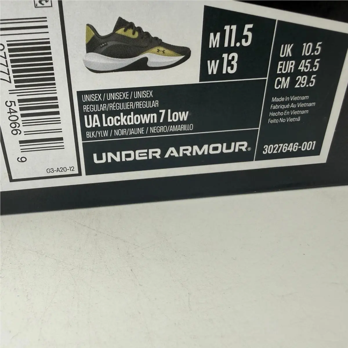 Under Armour shoes - Lockdown 7 Low - Lockdown Low - Black 0