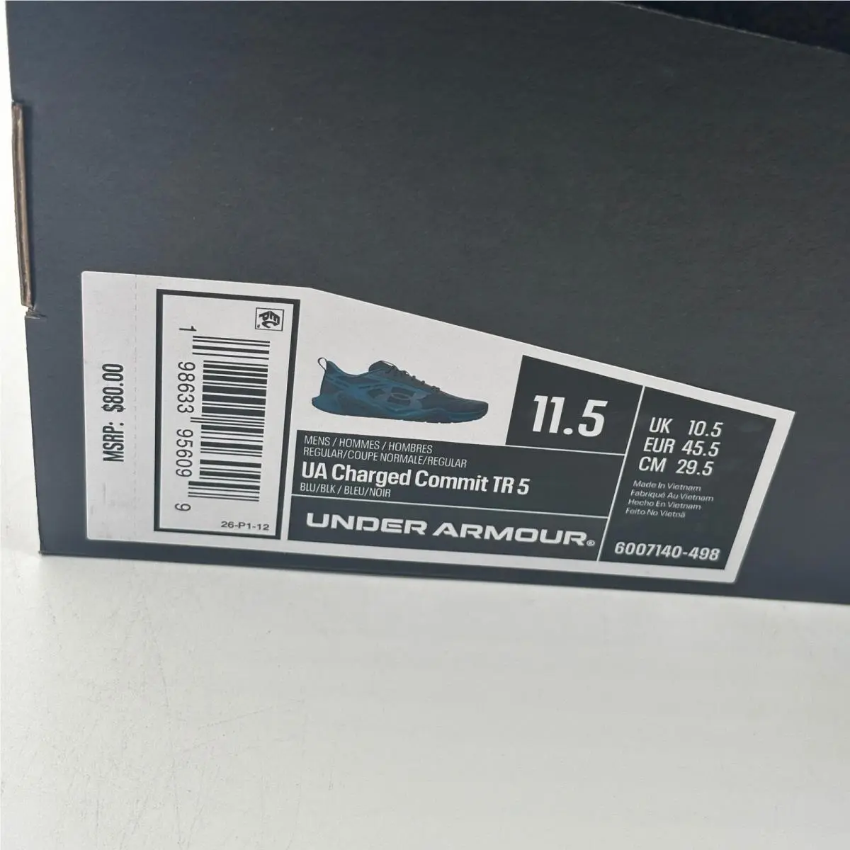 Under Armour shoes - Under Armour Charged Commit TR 5 - Blue 0