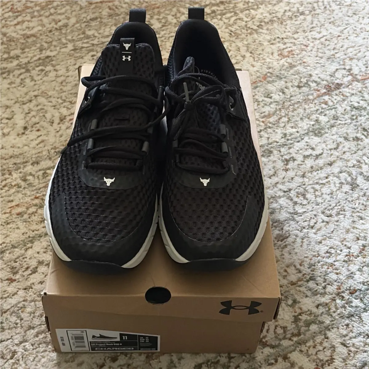 Under Armour Project Rock Bsr 4 Training Shoes Men`s 11 Black 3027344-001