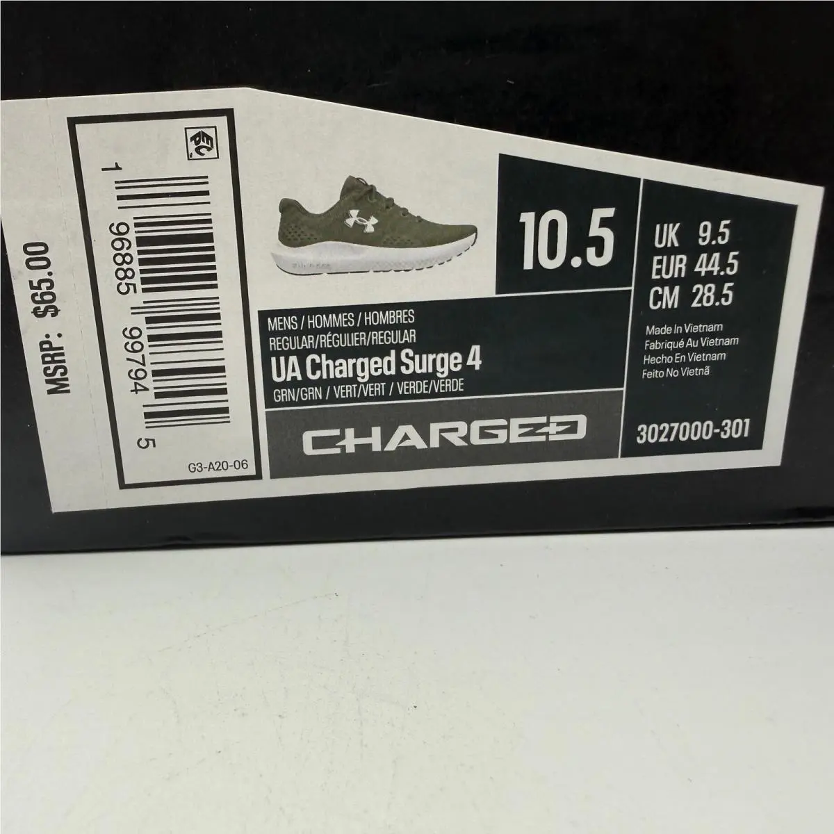 Under Armour shoes - UA Charged Surge 4 - Charged Surge - Green 5