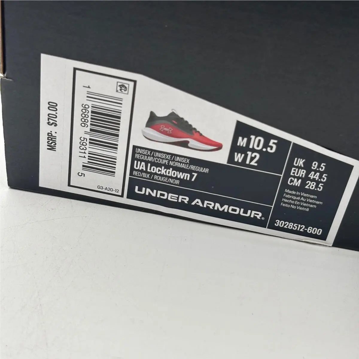 Under Armour shoes - Lockdown 7 - Lockdown - Red 0