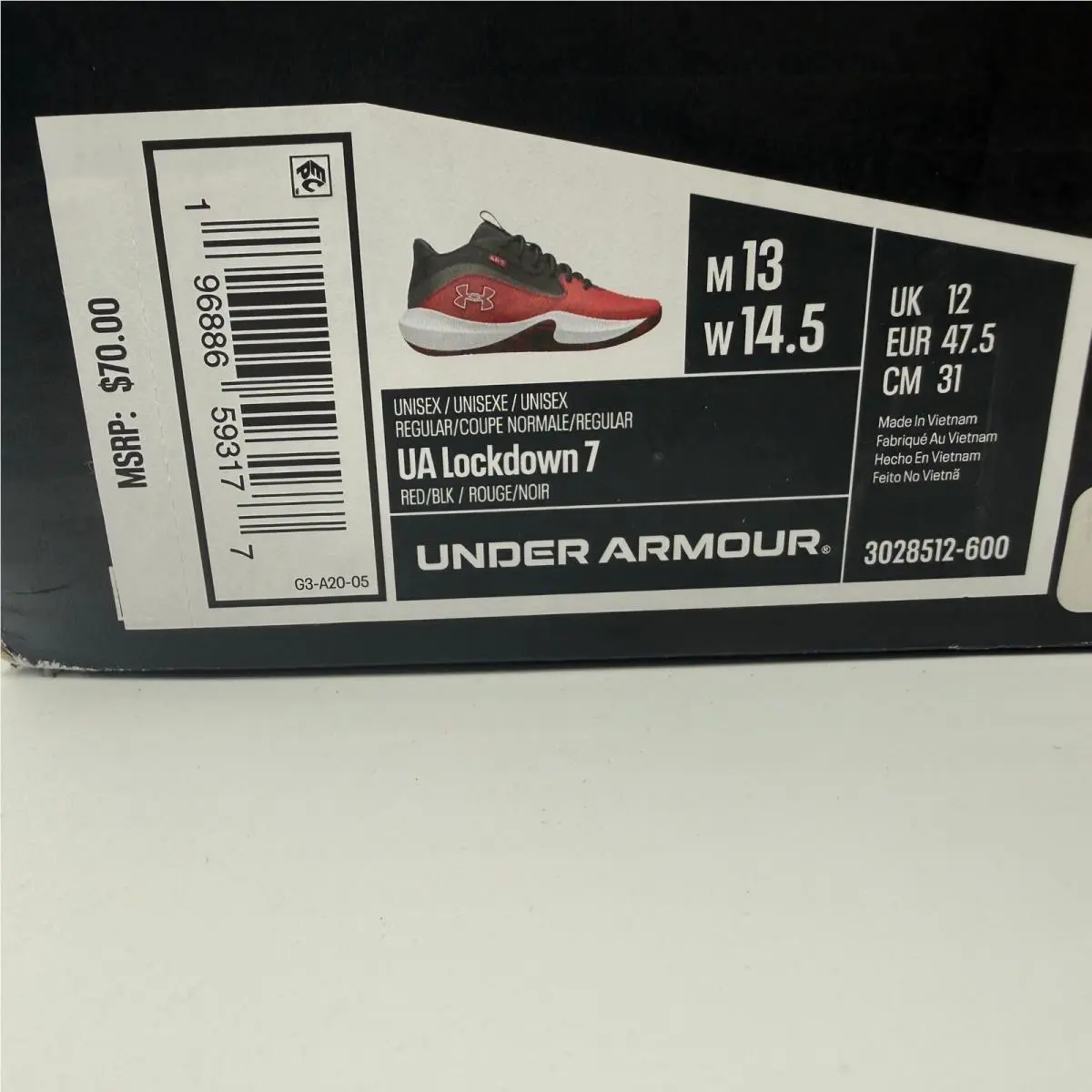 Under Armour shoes - UA Lockdown 7 - Lockdown - Red 0