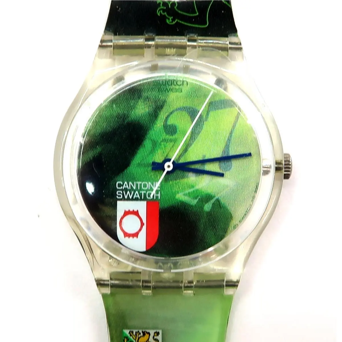 Swatch Watch MO Cantone GZ173 with Case Papers 2002 Case Expo `02 Edition