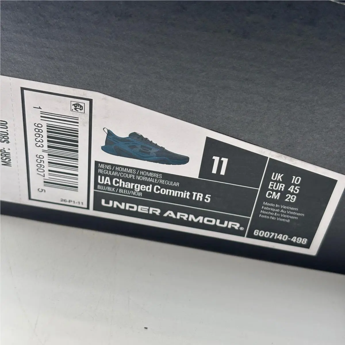 Under Armour shoes - Under Armour Charged Commit TR 5 - Blue 0