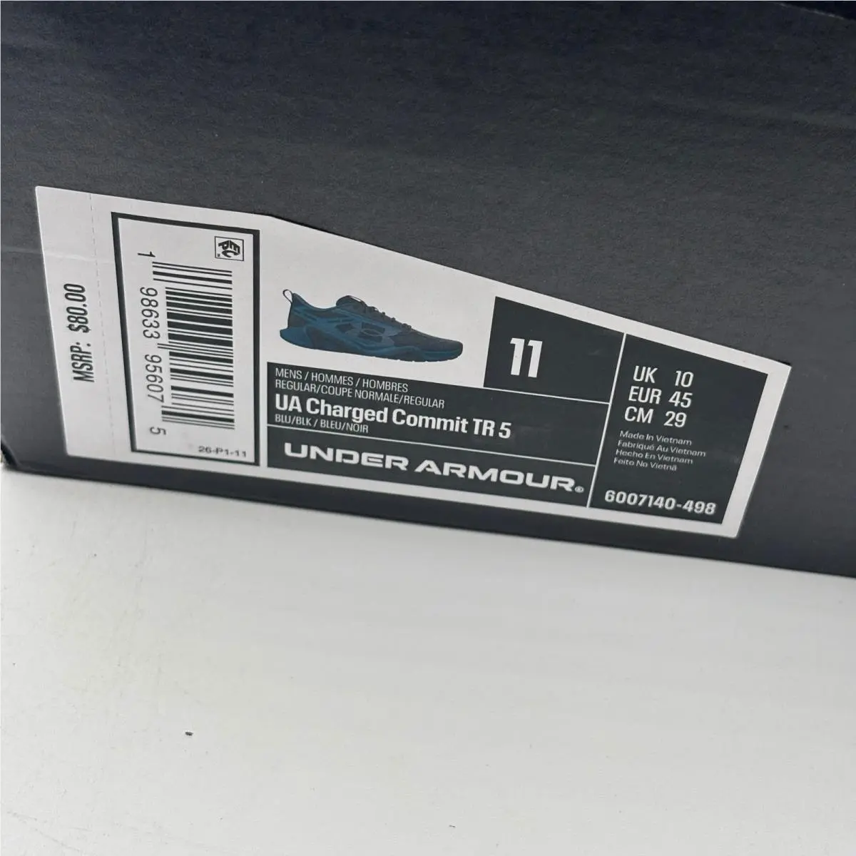 Under Armour shoes - Charged Commit TR 5 - Charged Commit - Blue 0