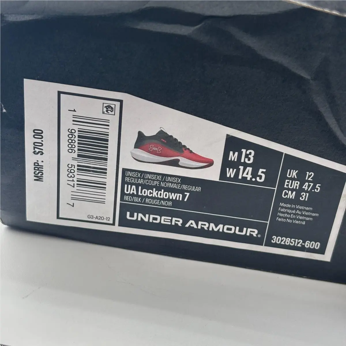 Under Armour shoes - UA Lockdown 7 - Lockdown - Red 0