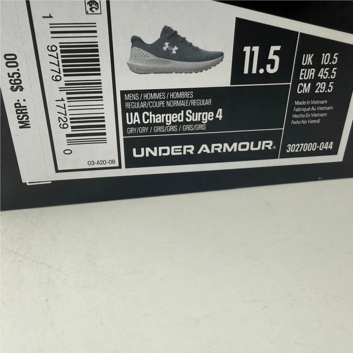 Under Armour shoes - Under Armour Charged Surge 4 - Gray 0