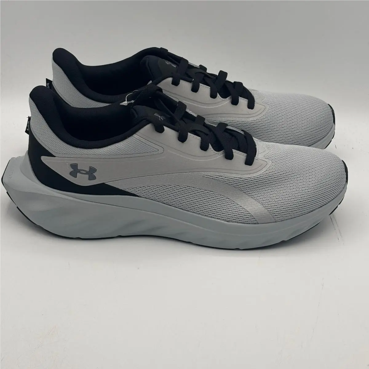 Under Armour UA Ascend Shoes Men Size 13 Gray Black Running 3027533-101