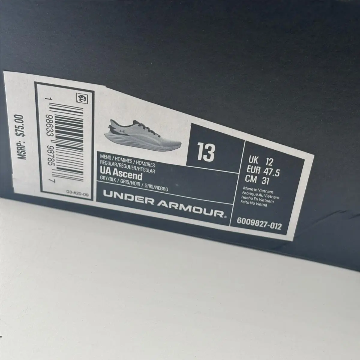Under Armour shoes - UA Ascend - Ascend - Gray 0