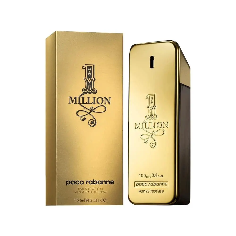 1 Million By Paco Rabanne For Men`s Eau De Toilette Tester 3.4 fl oz 100 ml