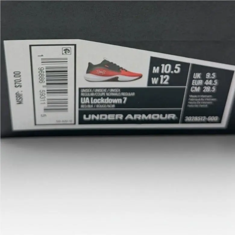 Under Armour shoes - UA Lockdown 7 - Lockdown - Red 7