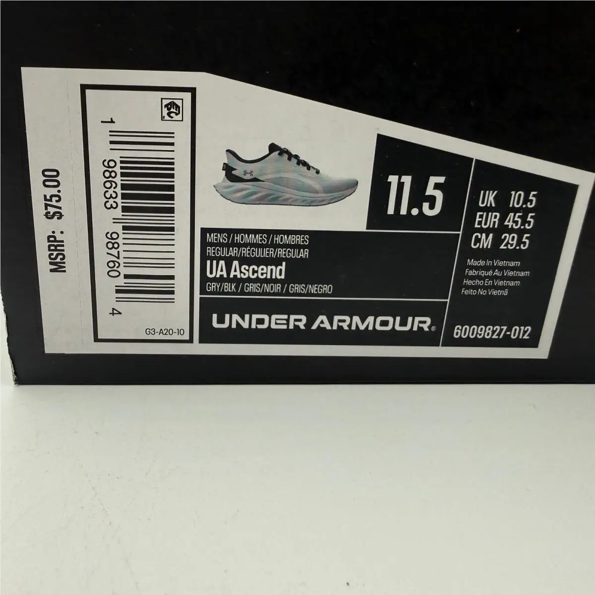 Under Armour shoes - UA Ascend - Ascend - Gray 0