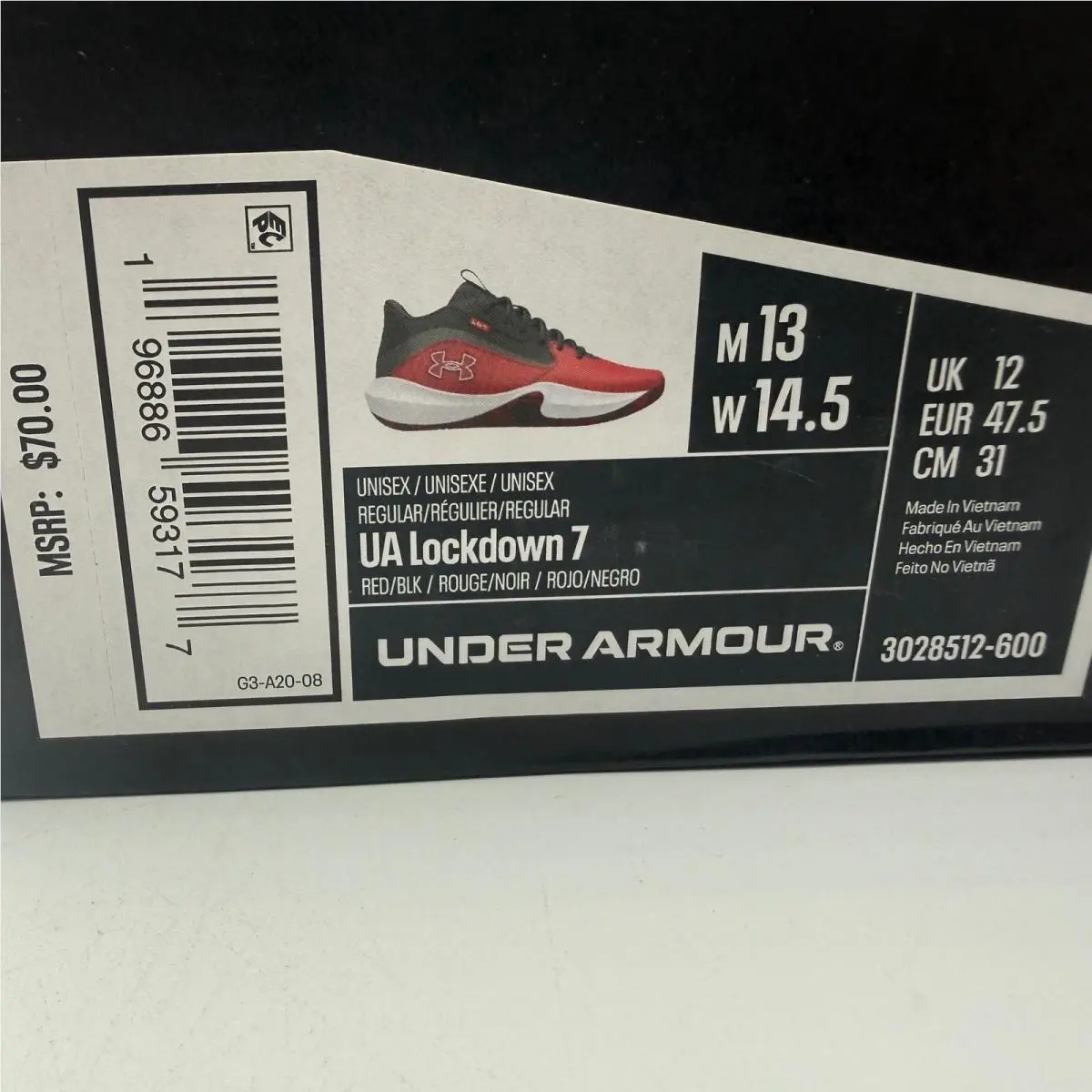 Under Armour shoes - Lockdown 7 - Lockdown - Red 0