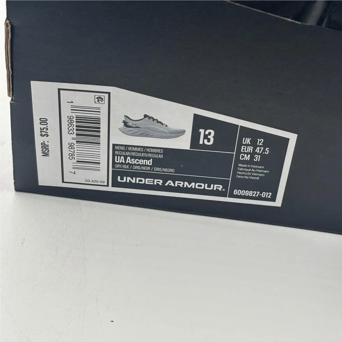 Under Armour shoes - UA Ascend - Ascend - Gray 0