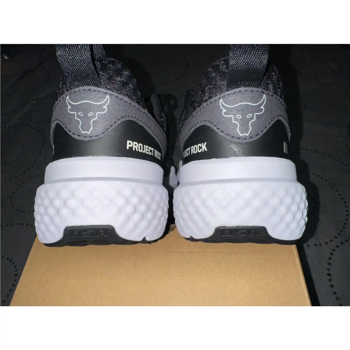 Under Armour shoes - UNDER ARMOUR THE ROCK CHARGED - BLACK + GRAY 3