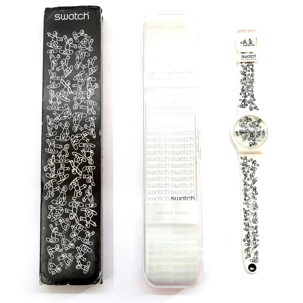 Swatch Watch Three Sixty Ride SUMZ100 Snow Pass 38mm w/ Case and Papers 2009