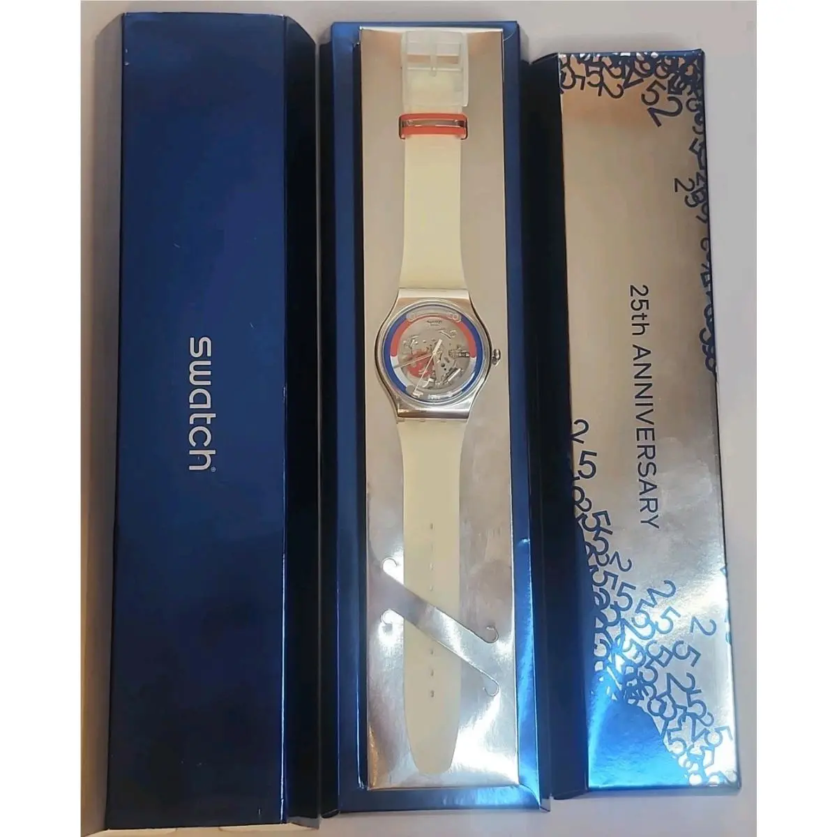Swatch Watch 25th Anniversary Limited Edition Unisex Watch Battery