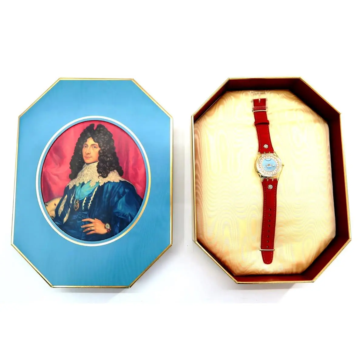 Swatch Watch Roi Soleil GZ127 Boxed Set 1993 King Louis Xiv Limited Edition