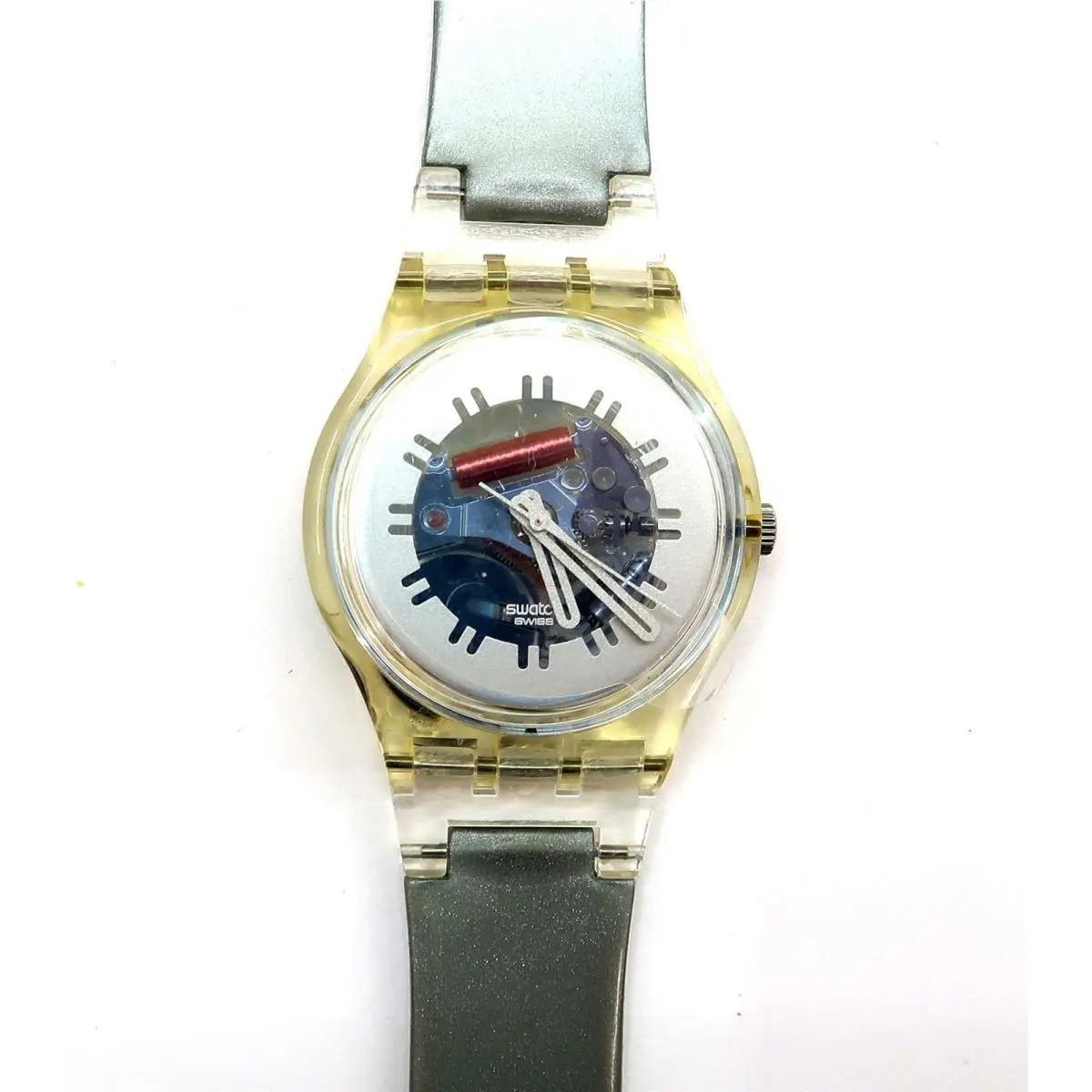 Swatch Watch Molletta GK344 with Case Papers 2001 Battery Gents Nos