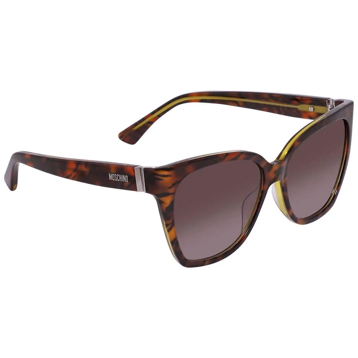 Moschino Brown Gradient Rectangular Ladies Sunglasses Mos 066/S 0HJV/HA 55