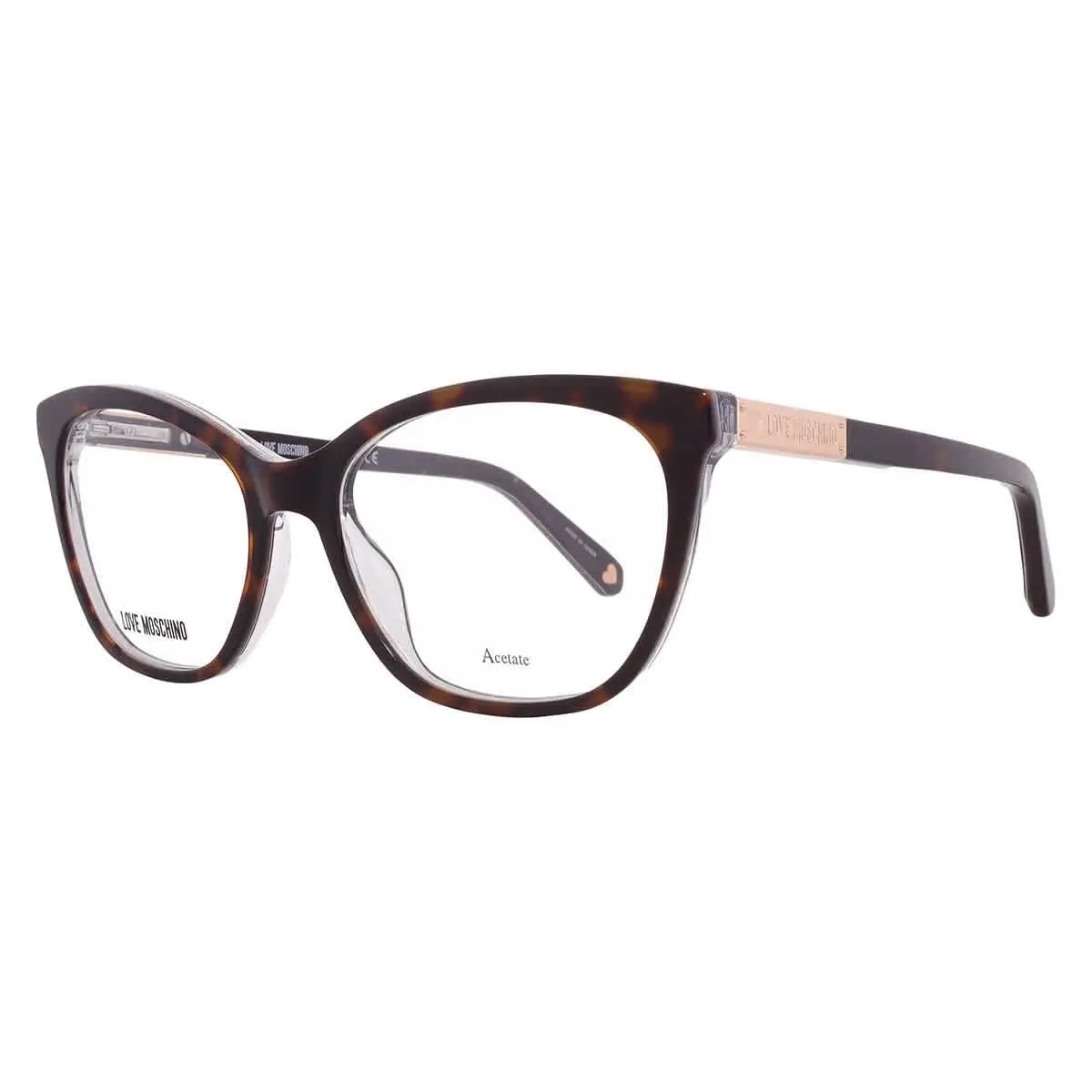 Love  Demo Cat Eye Ladies Eyeglasses MOL563 0086 52 MOL563 0086 52 by Moschino