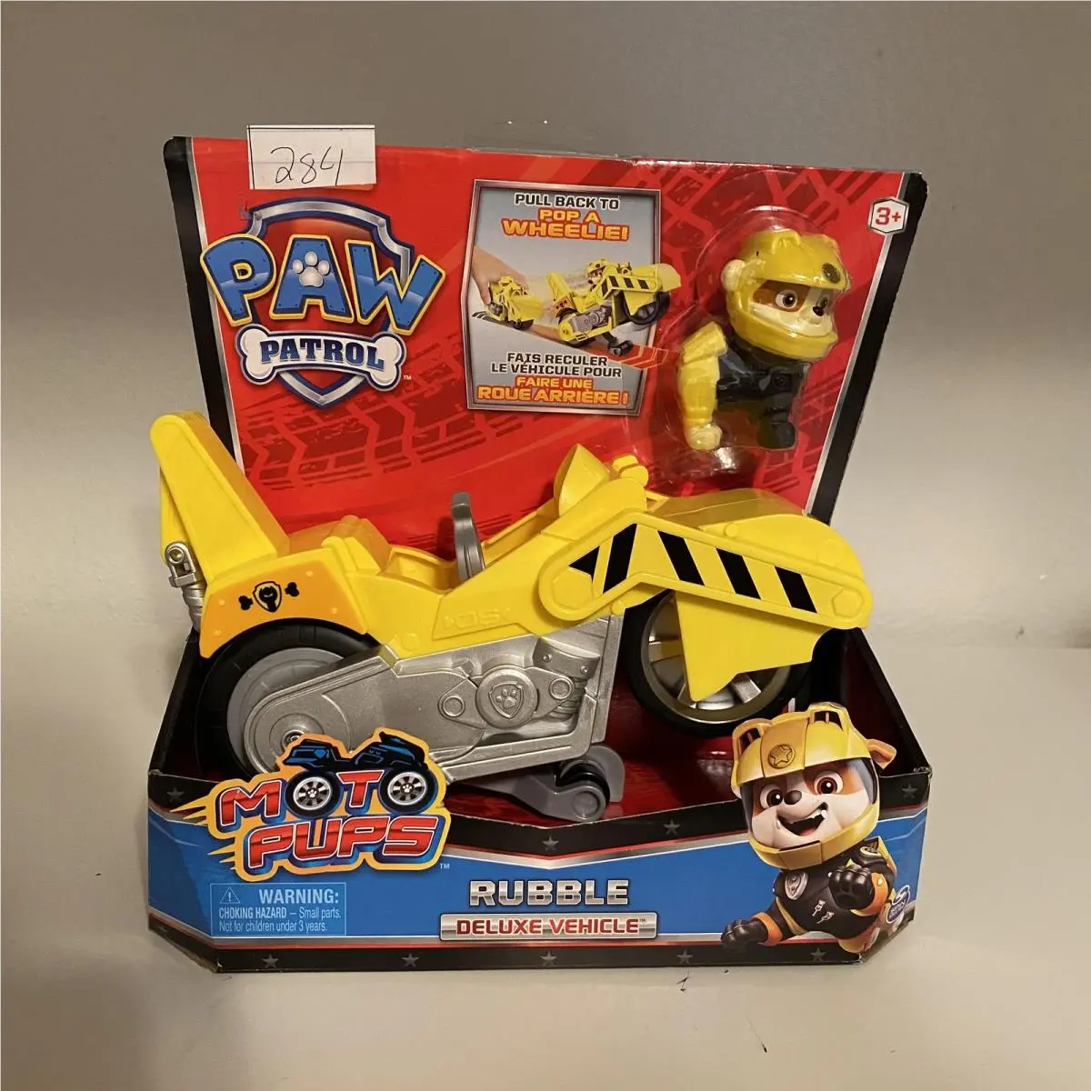 Spin Master Paw Patrol Rubble Deluxe Vehicle Moto Pups Toy