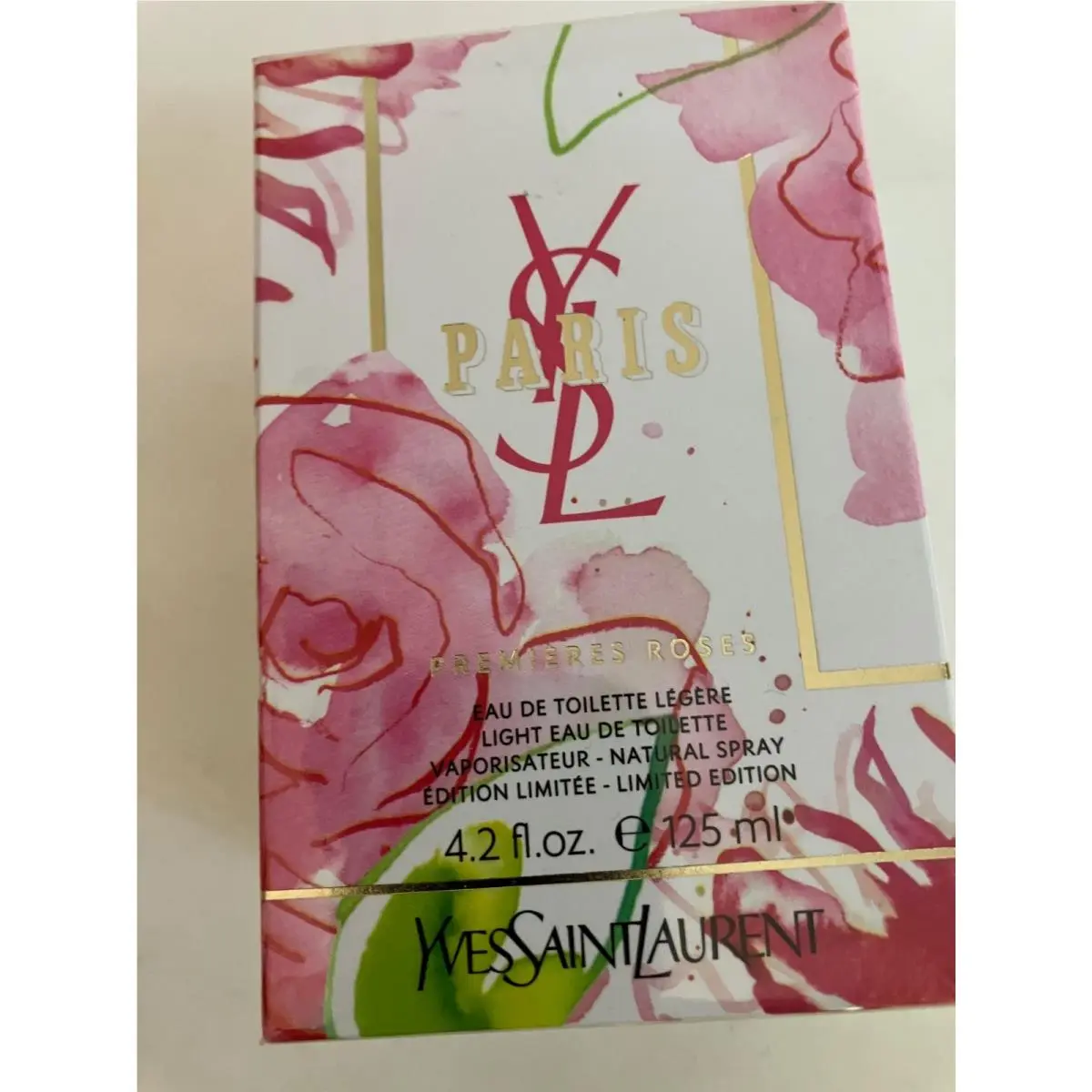 Yves Saint Laurent Ysl Paris Premieres Roses 4.2oz Edt Legere For Women Very Rare