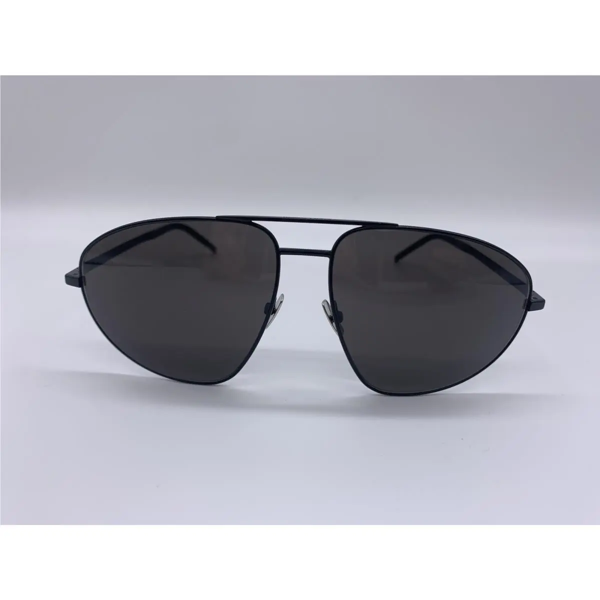 Saint Laurent 60MM 60-45-145 Sunglasses Geometric Metal Black W/ Case