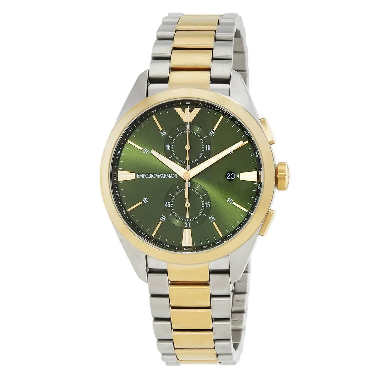Chronograph Quartz Green Dial Two-tone Men`s Watch AR11511 by Emporio Armani