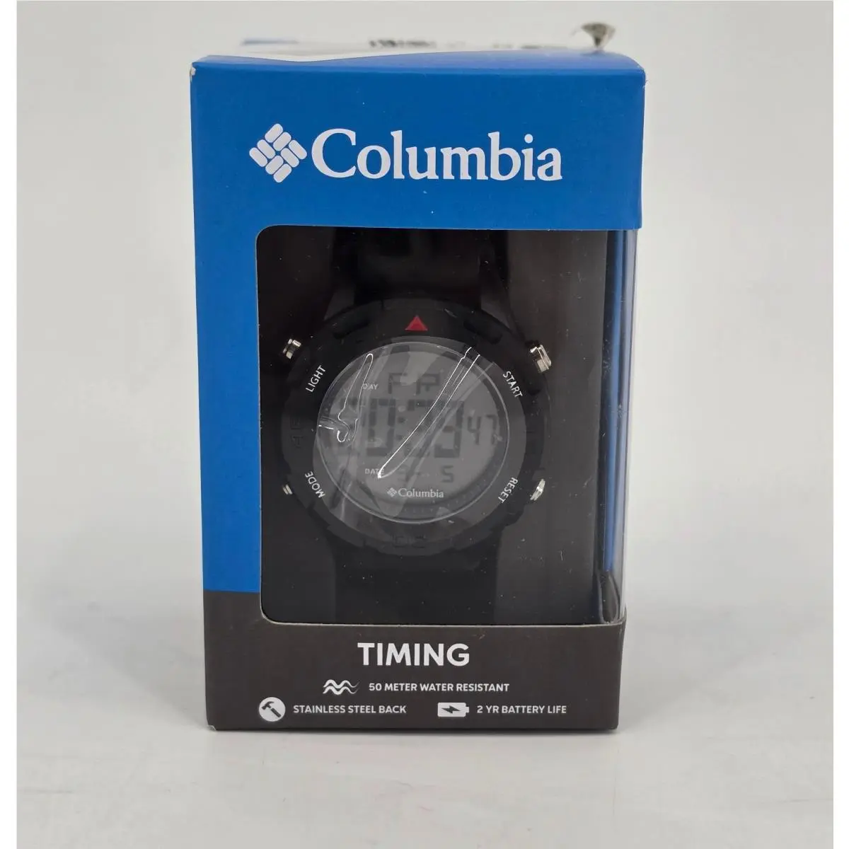 Columbia Self Select Quartz Digital Watch Black Dial Silicone Strap CSS13-007