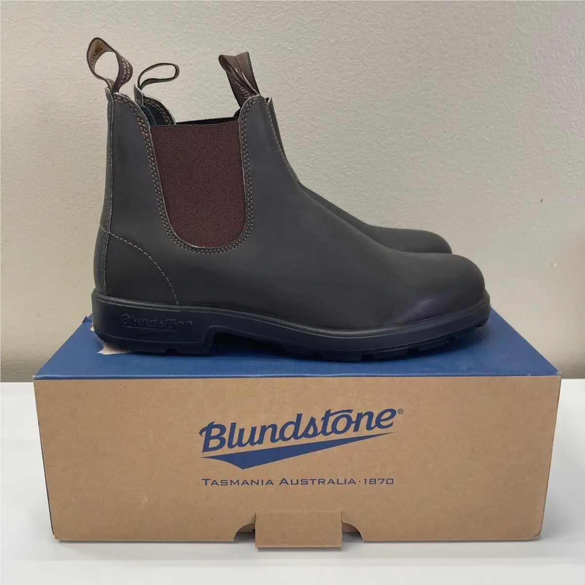 Blundstone 500 Elastic Sided Boots Mens 9.5 US 10.5 Brown Leather