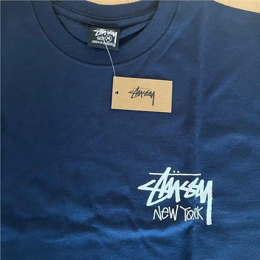 Stussy  clothing - Stussy Stock New York Tee - Style 3903976 - Navy 0