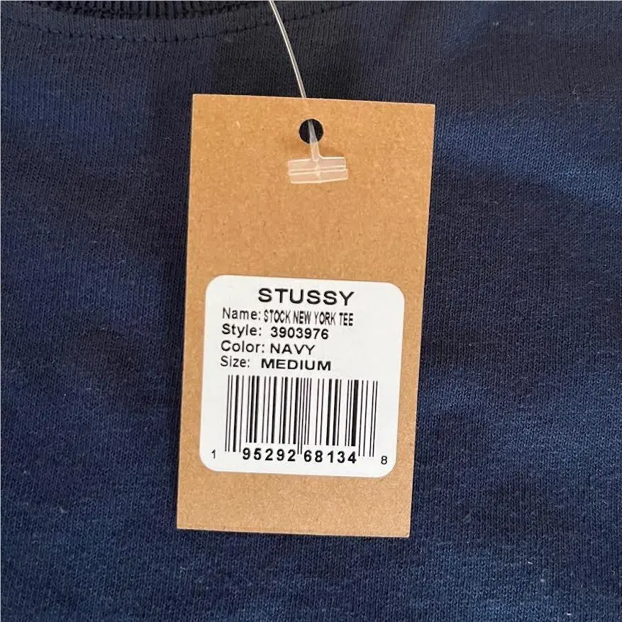 Stussy  clothing - Stussy Stock New York Tee - Style 3903976 - Navy 1