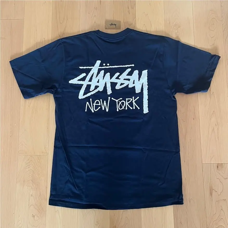 Stussy  clothing - Stussy Stock New York Tee - Style 3903976 - Navy 7